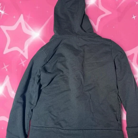 Puma Kids Black 2-Piece Sweatsuit Set | Zip-Up Hoodie & Sweats (Size 6) - Picture 5 of 8